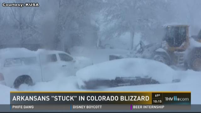 Arkansans stuck in Colorado blizzard