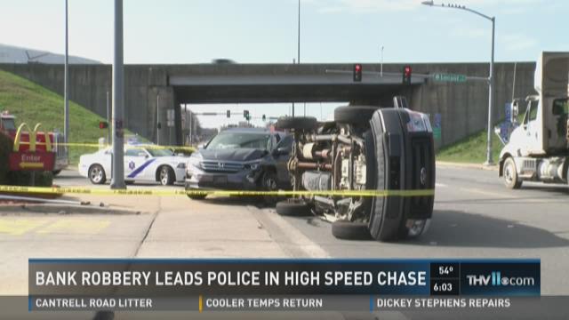 NLR bank robbery leads to high speed chase, ends in crash | thv11.com