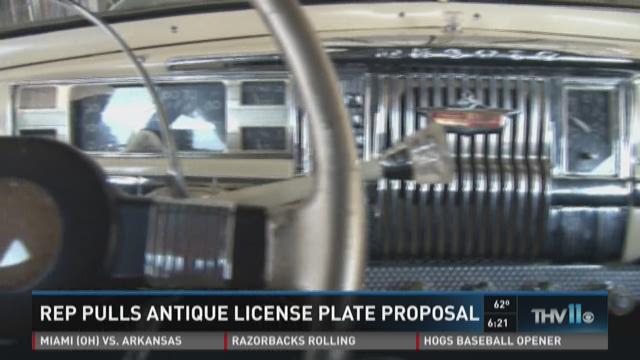 Antique License Plate Bill Causes Uproar Thv11 Com